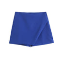 Vintage Asymmetrical Skort Stylish All-Season Upgrade