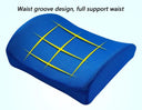 Lumbar Support Backrest Pillow Office Chair Gel Foam Strap