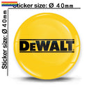 3D DeWalt Silicone Stickers - Stylish Gel Decals for Laptops