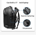 Travel Men 17 Inch Laptop Backpack Large Capacity Expandable