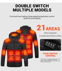 19 Areas Self Heating Vest Men's Heated Jacket USBWarm Sport