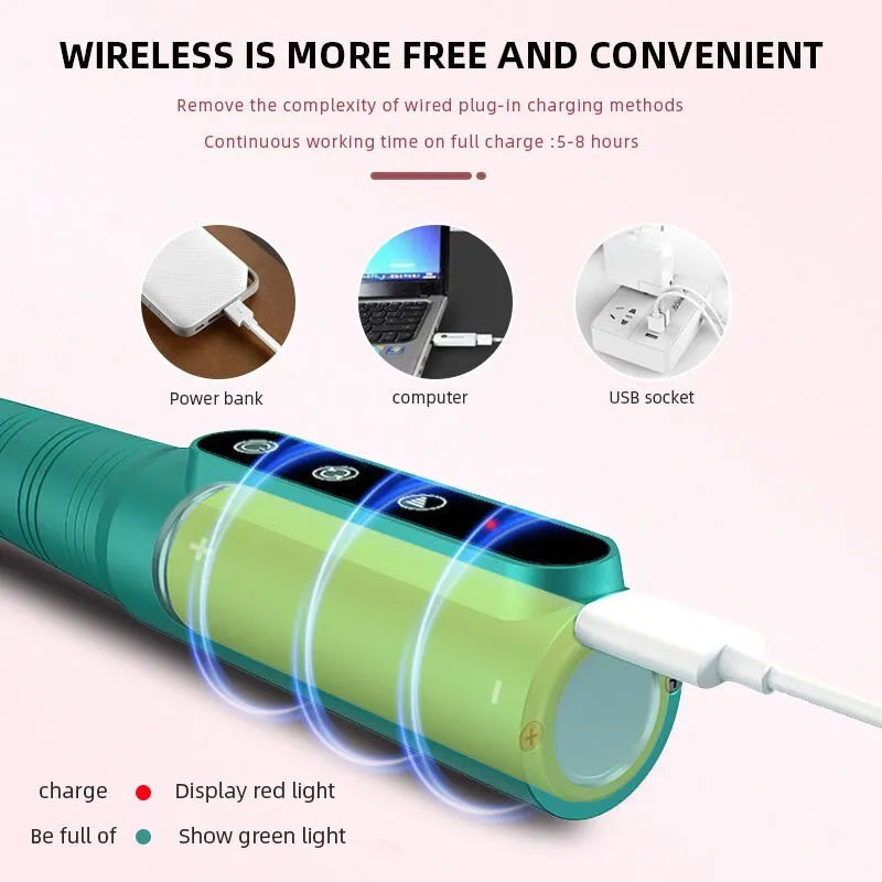 Nail Drill Pen: High-Speed Wireless Manicure Kit with Rechargeable Battery  ourlum.com   