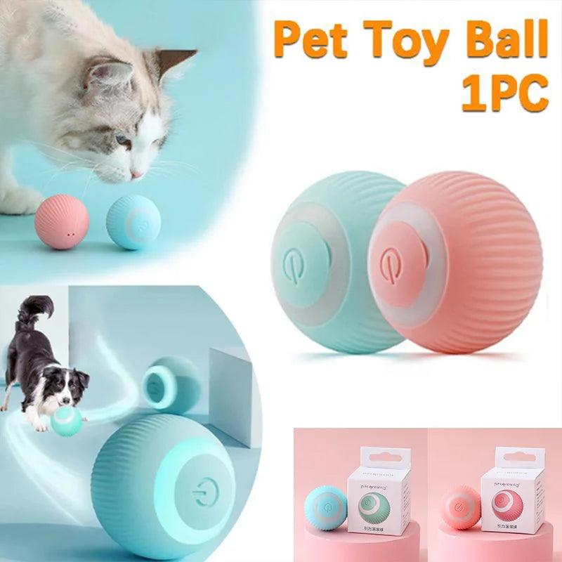 Automatic Self-Rolling Cat Toy: Interactive Electric Smart Ball for Kittens  ourlum.com   