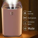 Dual Nozzle USB Humidifier - Silent Air Moisturizer for Home and Office  ourlum.com   