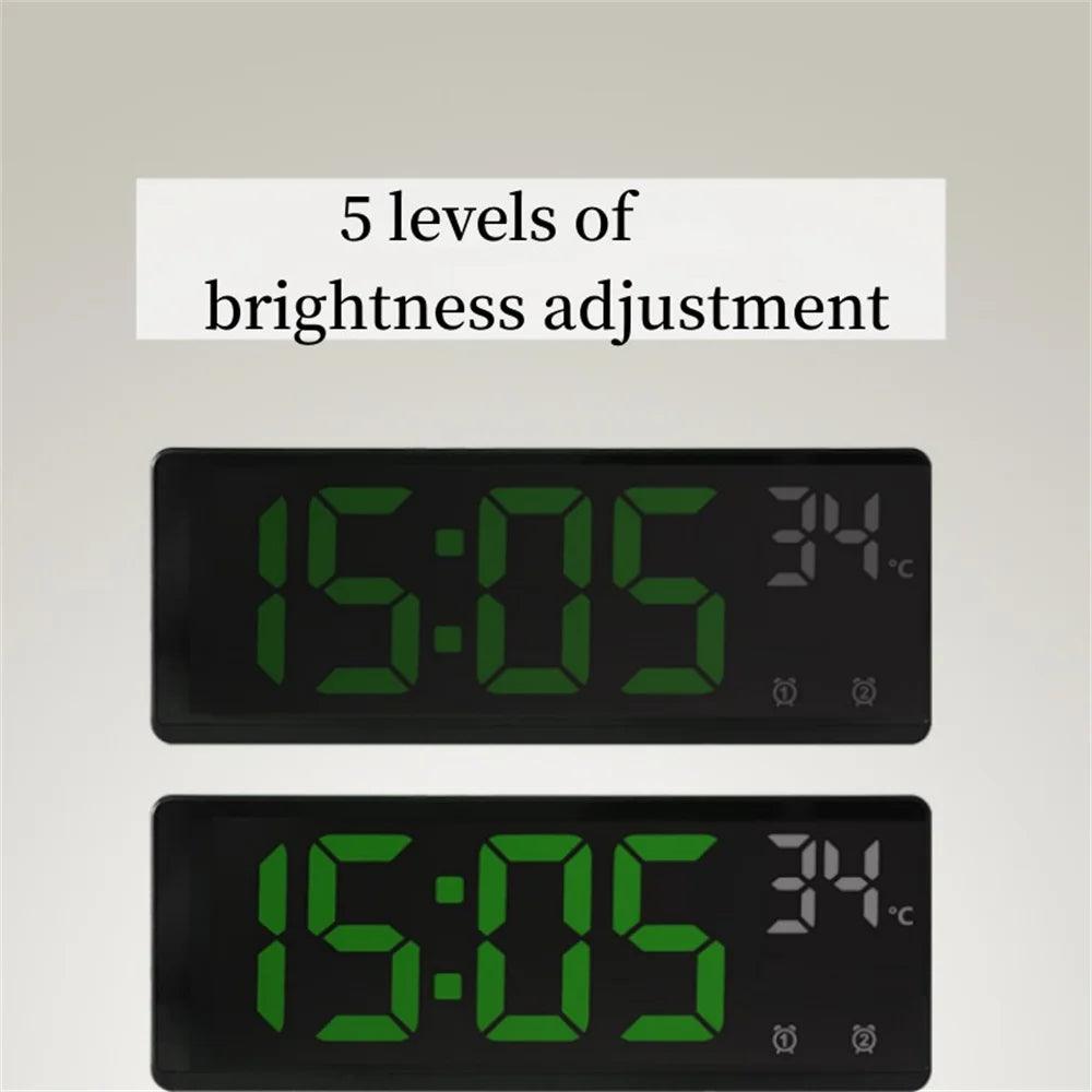 Voice Activated Digital Alarm Clock with Temperature Display and Dual Alarms  ourlum.com   