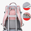 Stylish Waterproof Travel Backpack for Women with USB Charging