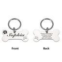 Personalized Stainless Steel Pet Tags: Customizable, High-Quality, Anti-lost, Unique Design  ourlum.com silver-2 40X21MM 