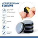 8/16/24 Pack Kitchen Appliance Sliders For Easy Movement