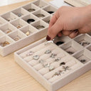 Jewelry Storage Box Earring Ring Necklace Brooch Holder Organizer