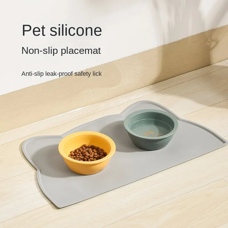 Pet Silicone Mat: Waterproof Food & Drinking Pad for Dog Cat  ourlum.com   