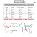 Cute Fruit Dog Clothes for Small Dogs Warm Hoodies Fleece