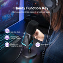 FIFINE USB/XLR Dynamic Microphone with RGB Control AmpliGame-AM8