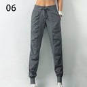 Sweatpants Fabric Drawstring Running Sport Joggers Women