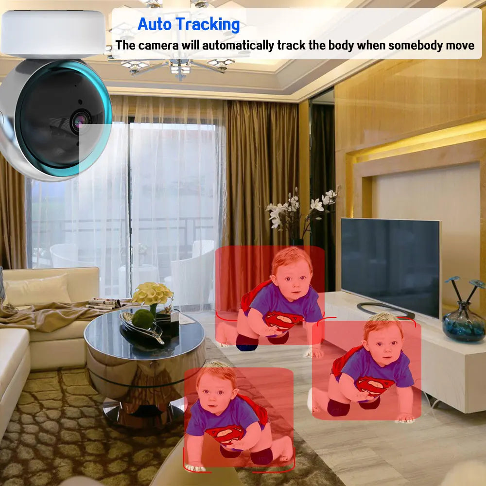 Tuya Smart Life Home Security Camera System Wireless 5MP Wifi CCTV PTZ IP Video Surveillance Camera 2 Way Audio Baby Monitor 2K