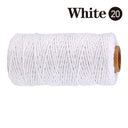 Cotton Macrame Cord Rope Twine String Crafts DIY Bohemia Wedding Decor  ourlum.com SLQ 20 White  