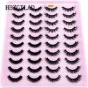 5-14Pairs Fluffy Lashes 10-25mm 3D Mink Lashes Long Thick Natural False Eyelashes Wholesale Lashes Vendors Makeup Mink Eyelashes  ourlum.com 20 pairs HD-A5  