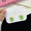 Kiss Jewelry Cute Monster Eyes Stud Earrings Trendy Kpop Fashion Gift