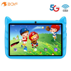 7-Inch Kids Tablet with 4GB RAM, 64GB Storage, Dual Cameras, 5G WiFi - Perfect for Learning and Play