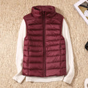 2023 New Women Sleeveless Slim Ultra Light Down Jacket