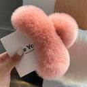 Crab Plush Fur Hair Clip: Trendy Accessory for Girls