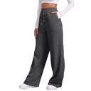 Women’s Drawstring Sweatpants Wide Straight Leg Casual Pants