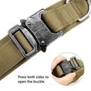 Military Tactical Dog Collar with Durable Nylon Lead & Breakaway Leash  ourlum.com   