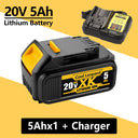 High Capacity 8.0Ah DCB200 Lithium Battery for DeWalt Tools