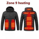 Heated Jacket USB Intelligent Dual Control 9-19 Zone Warm