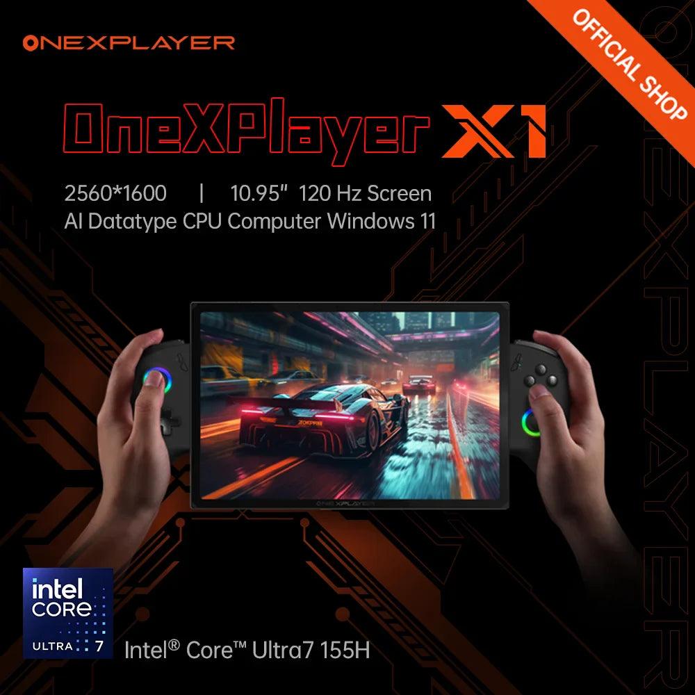 OneXPlayer X1 Intel Core Ultra 7 155H 3 IN 1 Laptop Tablet Handheld Game Console 10.95" 120 Hz AI Datatype CPU Computer Win 11  ourlum.com   