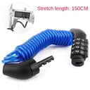 Portable 4-Digit Combination Steel Cable Lock for Bicycle Security