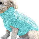 Cozy Knitted Pet Sweater: Stylish Winter Outfit for Small Dogs & Cats  ourlum.com Blue XS 