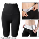 High Waist Sauna Compression Shorts for Women Slimming Shaper