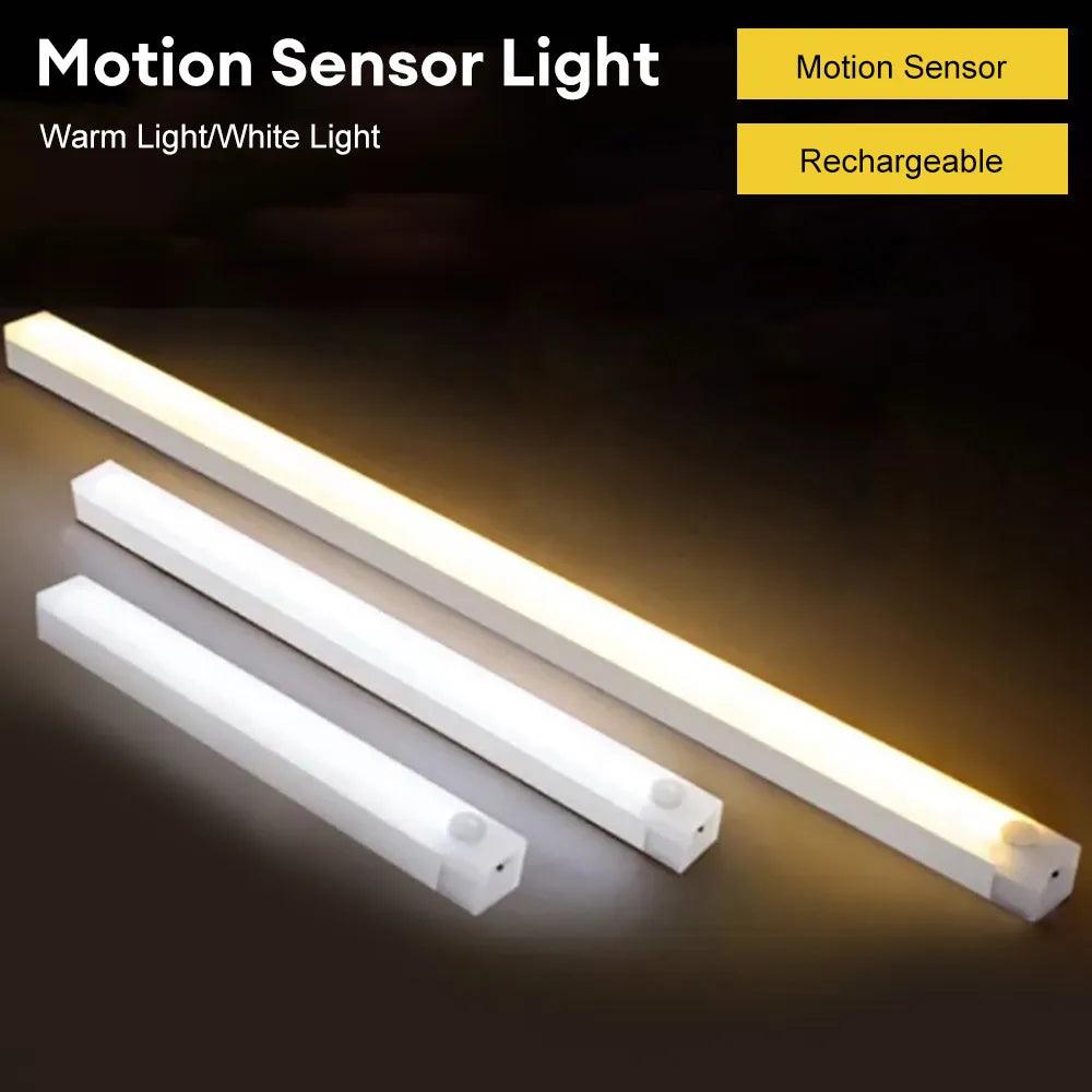 Motion Sensor LED Night Light: Rechargeable Under Cabinet Lighting  ourlum.com   