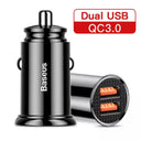 Baseus 30W Car Charger: Fast Charging for , iPhone, Samsung  ourlum.com New Dual USB  