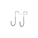 304 Stainless Steel Double S-Hook Towel Storage Hanger  ourlum.com Silver  