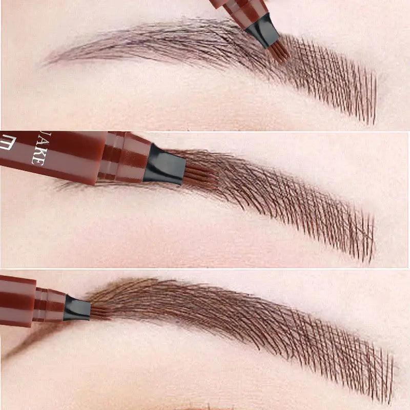 4 Point Eyebrow Pencil Maquillajes Para Mujer Waterproof Liquid Eyebrow Pen Makeup Long Lasting Cosmetic Microblade Brow Pencil  ourlum.com   