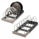 Expandable Stainless Steel Kitchen Cabinet Organizer for Pots