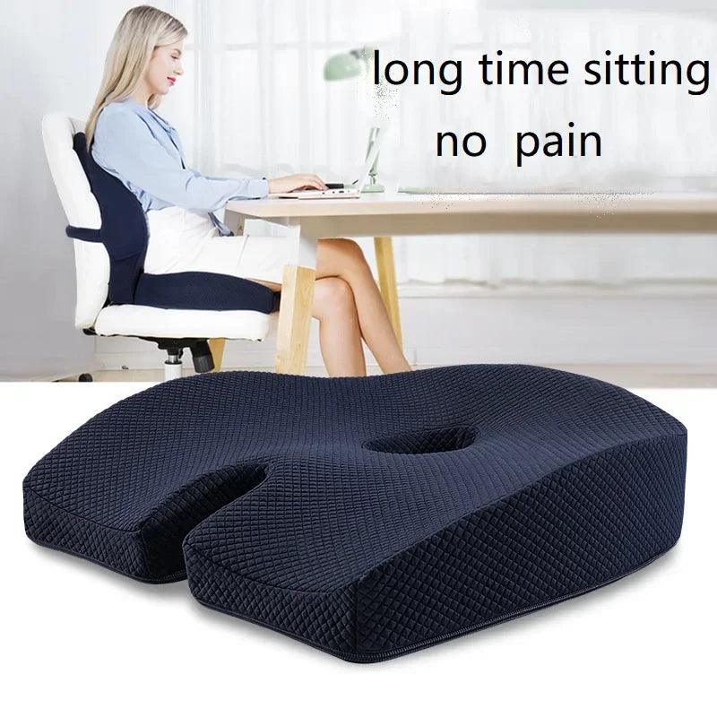 Orthopedic Memory Foam U-Shaped Seat Cushion for Sciatica and Tailbone Pain Relief