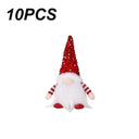 Christmas Gnome Doll Elf LED Light Xmas Ornaments - Magical Holiday Decor  ourlum.com Style-D-10PCS  