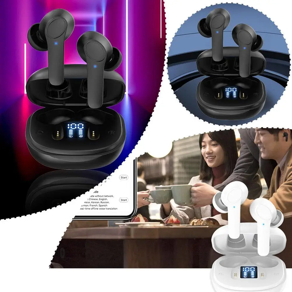 B11 Earphones Translator Device 144 Languages Real Time Earphones Voice Translator Earbuds Wireless Headphones