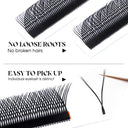 Fadvan 3D YY Shaped Lashes Extension 3 Split Tips Eyelash Soft BASF Lash C/D/DD Curl Hand-Made High Quality Premade Fan Eyelashe  ourlum.com   