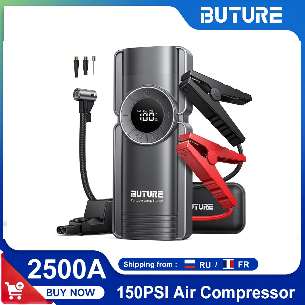 Buture Bate1 4-in-1 2500A Jump Starter and Power Bank