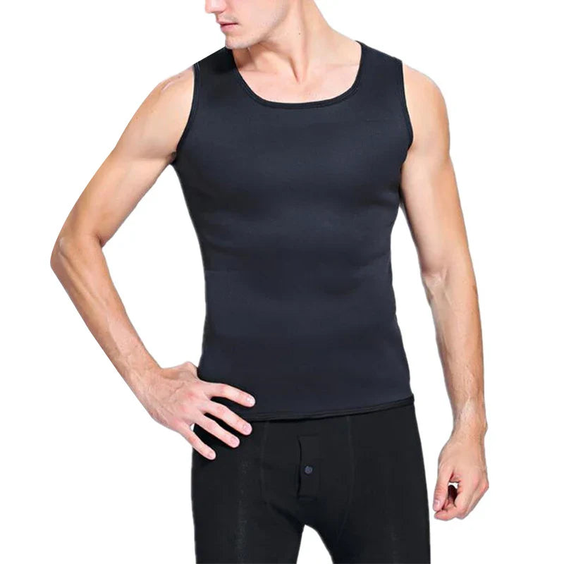 Men's Neoprene Slimming Vest - Fat Burning Waist Shaper for Sports & Daily Wear