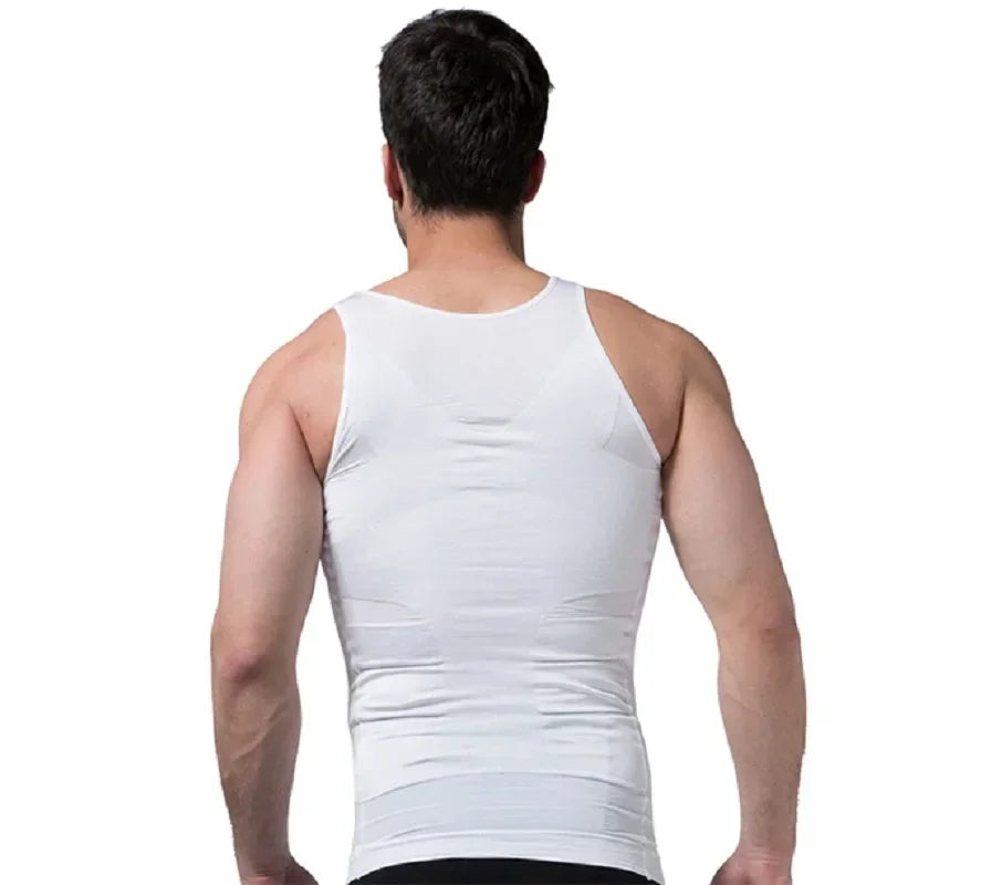 Men's Compression Shapewear Vest for Tummy Control & Slim Waist - Gym Essential