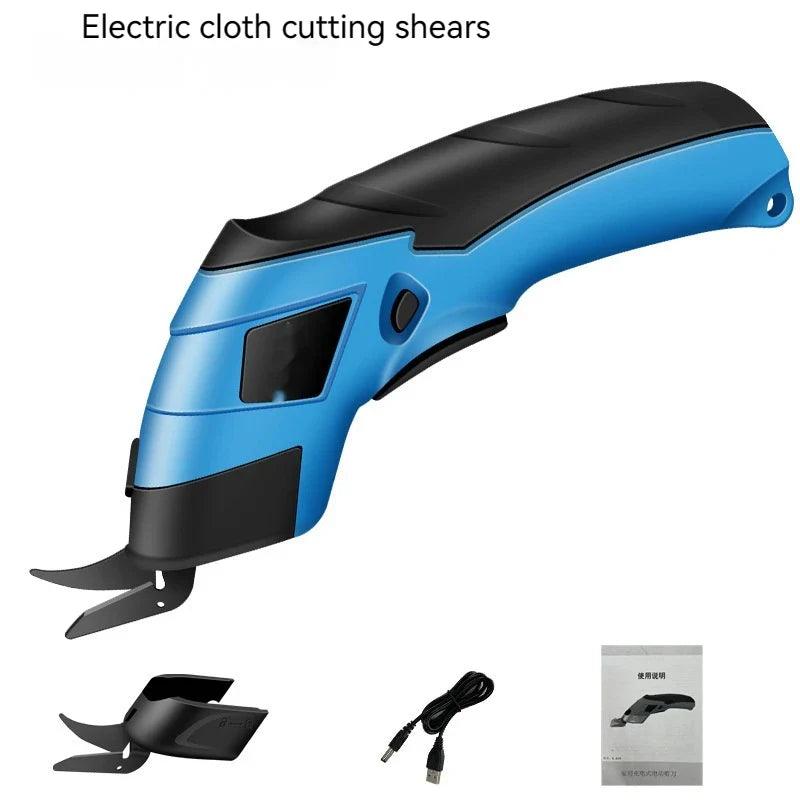 New cordless electric tailoring scissors USB charging Suitable for cutting cotton fabric/leather/cloth and other materials  ourlum.com   