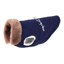 Winter Waterproof Pet Jacket with Fur Collar: Cozy, Stylish, Small Dog Clothing  ourlum.com Blue S 