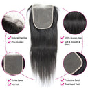 Premium Brazilian Straight Hair Bundle with Lace Closure Set