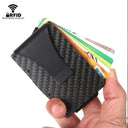 Carbon Fiber RFID Blocking Card Holder Wallet Stylish EDC