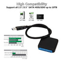 USB 3.0 to SATA Adapter Cable for 3.5/2.5 Inch SSD HDD