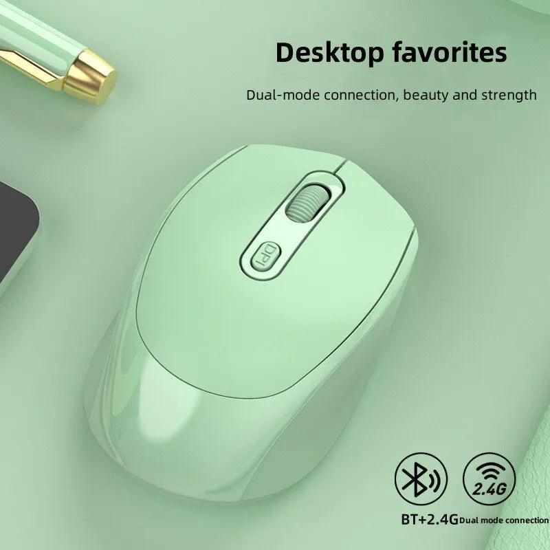 Silent Bluetooth Wireless Mouse: Portable & Ergonomic.  ourlum.com   